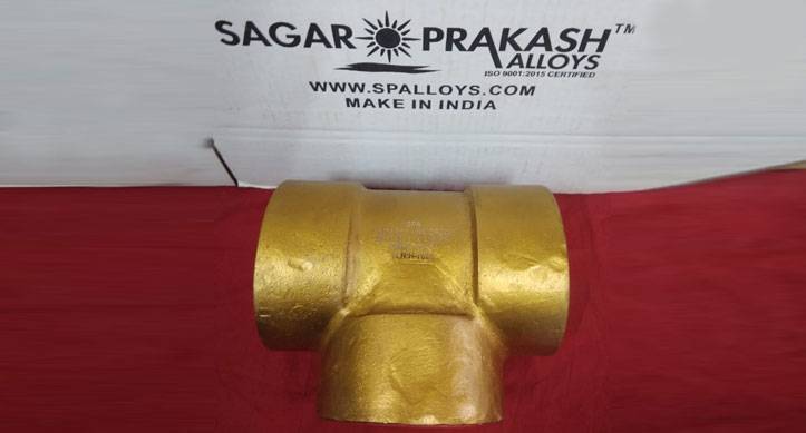 C92200 Leaded Tin Bronze Buttweld Pipe Tee C92200 Leaded Tin Bronze Buttweld Pipe Tee